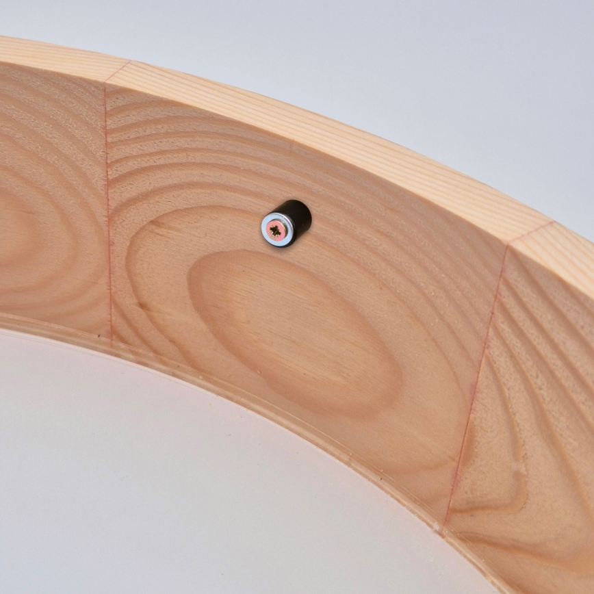 Stropna svetilka NATURAL 2xE27/60W/230V, premer 37,5 cm, dekor borovine