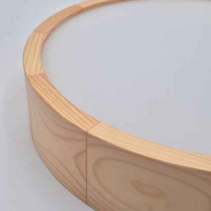 Stropna svetilka NATURAL 2xE27/60W/230V, premer 37,5 cm, dekor borovine