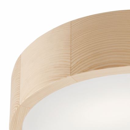 Stropna svetilka NATURAL 2xE27/60W/230V, premer 37,5 cm, dekor borovine