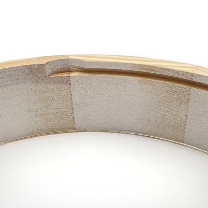 Stropna svetilka NATURAL 3xE27/15W/230V premer 37,5 cm borovina/bela