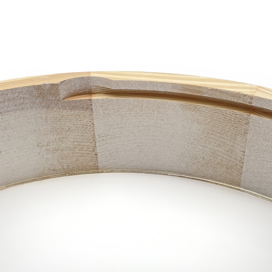 Stropna svetilka NATURAL 3xE27/15W/230V premer 37,5 cm borovina/bela