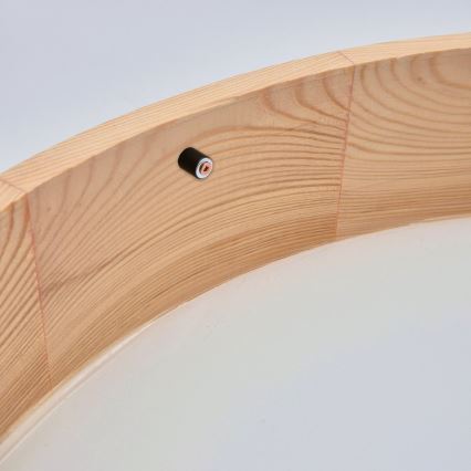 Stropna svetilka NATURAL 3xE27/60W/230V premer 47,5 cm borovica