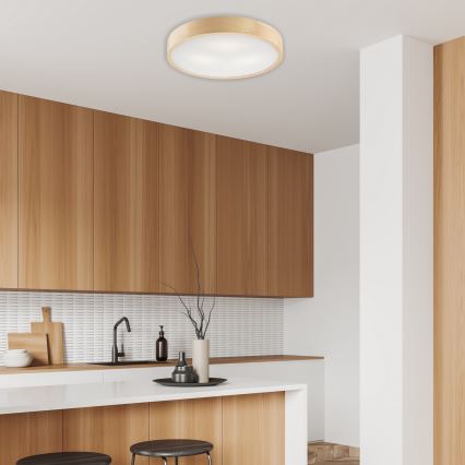 Stropna svetilka NATURAL 3xE27/60W/230V ø 47 cm bor