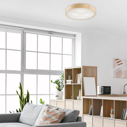 Stropna svetilka NATURAL 3xE27/60W/230V ø 47 cm bor