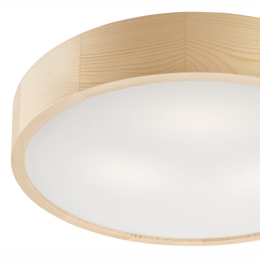 Stropna svetilka NATURAL 3xE27/60W/230V ø 47 cm bor
