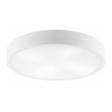 Stropna svetilka NATURAL 4xE27/60W/230V ø 57,5 cm bela/bor