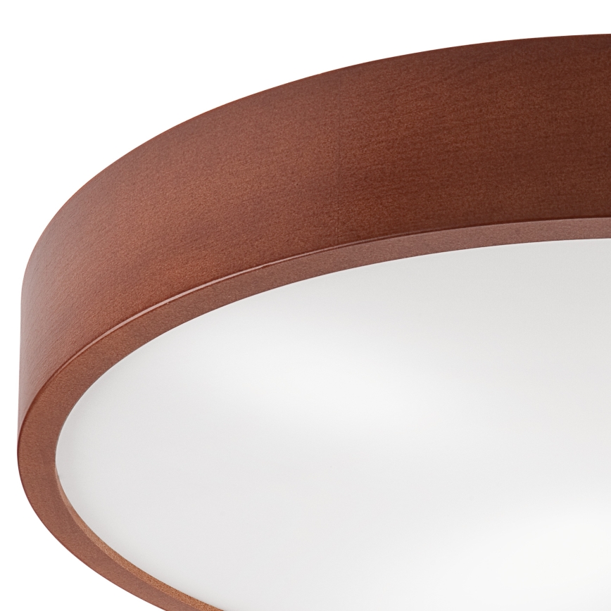 Stropna svetilka NATURAL 4xE27/60W/230V ø 57 cm bor/rjava