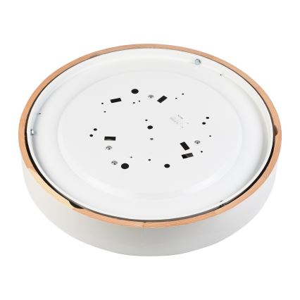 Stropna svetilka NATURAL 5xE27/15W/230V, premer 47,5 cm, borovica/bela
