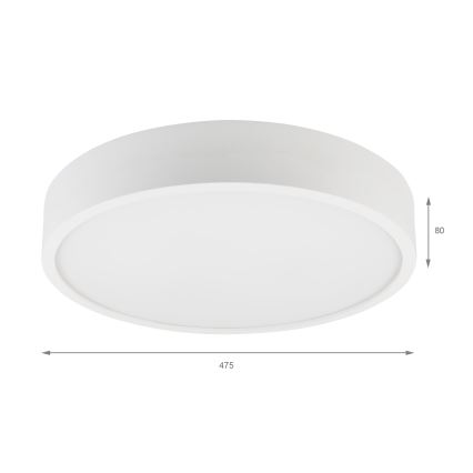 Stropna svetilka NATURAL 5xE27/15W/230V, premer 47,5 cm, borovica/bela