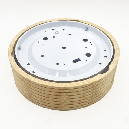 Stropna svetilka NATURAL MODERN 1xE27/15W/230V premer 27,5 cm borovina