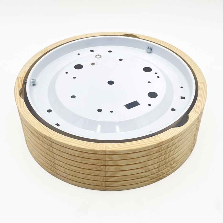Stropna svetilka NATURAL MODERN 1xE27/15W/230V premer 27,5 cm borovina