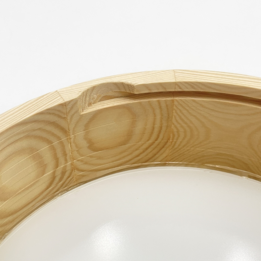 Stropna svetilka NATURAL MODERN 1xE27/15W/230V premer 27,5 cm borovina