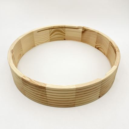 Stropna svetilka NATURAL MODERN 2xE27/15W/230V, Ø 37,5 cm, iz borovega lesa