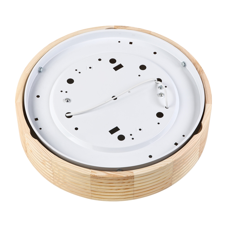 Stropna svetilka NATURAL MODERN 2xE27/15W/230V, Ø 37,5 cm, iz borovega lesa