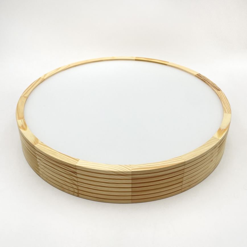 Stropna svetilka NATURAL MODERN 3xE27/15W/230V premer 47,5 cm iz borovice