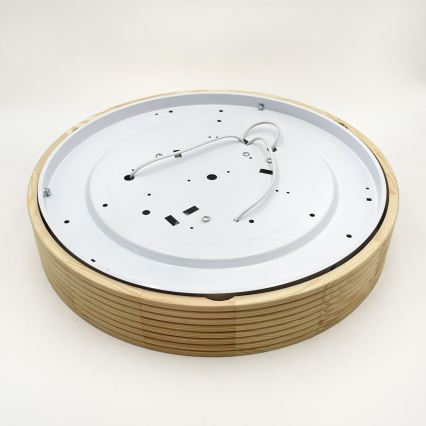 Stropna svetilka NATURAL MODERN 3xE27/15W/230V premer 47,5 cm iz borovice