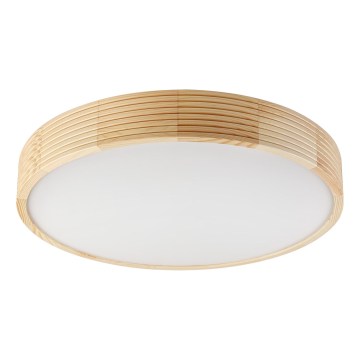 Stropna svetilka NATURAL MODERN 4xE27/15W/230V, premer 58 cm, borovina