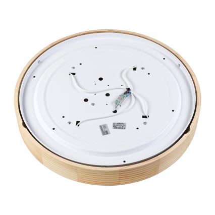 Stropna svetilka NATURAL MODERN 4xE27/15W/230V, premer 58 cm, borovina