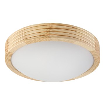 Stropna svetilka NATURAL MODERN SLIM 1xE27/15W/230V premer 27,5 cm borovica
