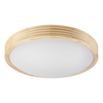 Stropna svetilka NATURAL MODERN SLIM 2xE27/15W/230V, premer 37,5 cm, iz borovega lesa