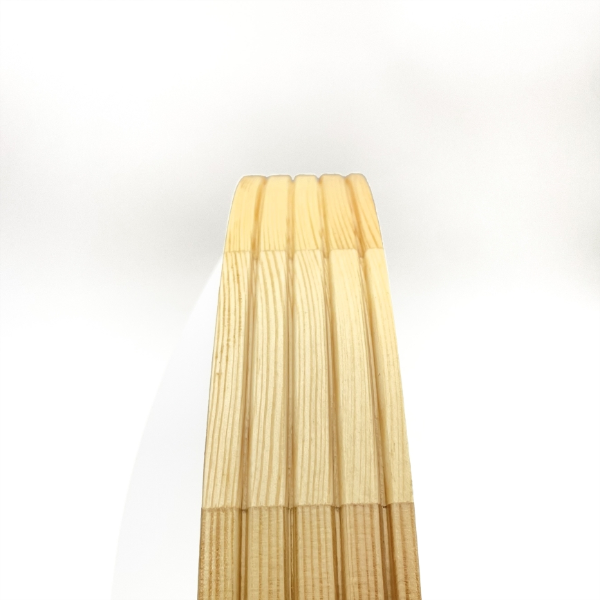 Stropna svetilka NATURAL MODERN SLIM 2xE27/15W/230V, premer 37,5 cm, iz borovega lesa