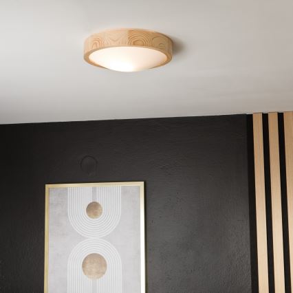 Stropna svetilka NATURAL SLIM 1xE27/60W/230V ø 27 cm bor