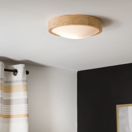 Stropna svetilka NATURAL SLIM 1xE27/60W/230V ø 27 cm bor