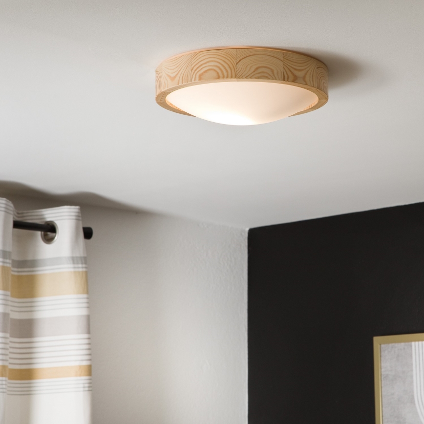 Stropna svetilka NATURAL SLIM 1xE27/60W/230V ø 27 cm bor