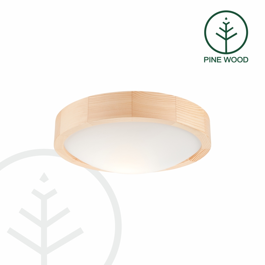 Stropna svetilka NATURAL SLIM 1xE27/60W/230V ø 27 cm bor