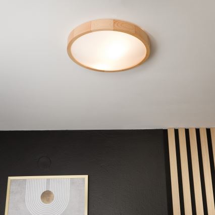 Stropna svetilka NATURAL SLIM 2xE27/60W/230V ø 37 cm bor