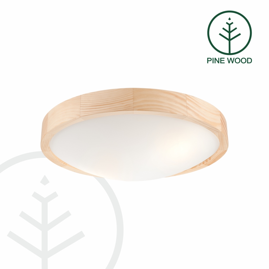 Stropna svetilka NATURAL SLIM 2xE27/60W/230V ø 37 cm bor