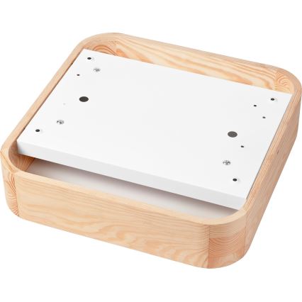 Stropna svetilka NATURAL SQUARE 2xE27/15W/230V 35x35 cm bor