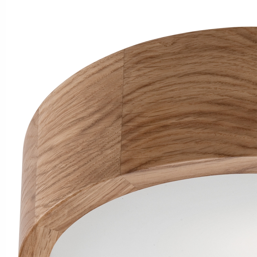 Stropna svetilka OAK 1xE27/60W/230V hrast premer 27,5 cm