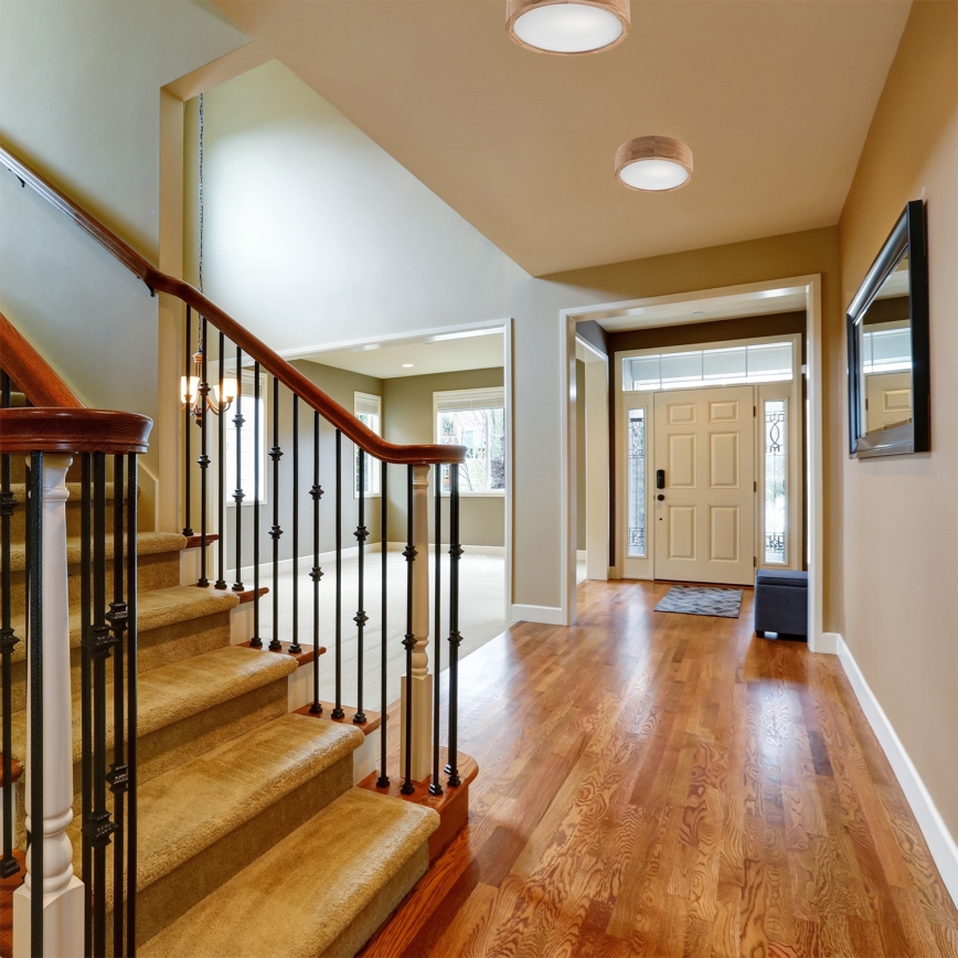 Stropna svetilka OAK 1xE27/60W/230V hrast ? 27,5 cm