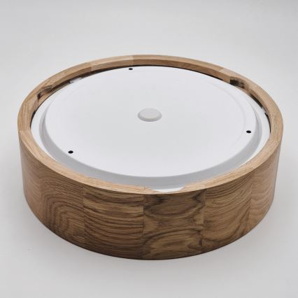 Kopalniška stropna svetilka OAK 2xE27/15W/230V IP54 hrast ø 27 cm