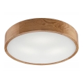 Stropna svetilka OAK 3xE27/60W/230V hrast ø 47,5 cm