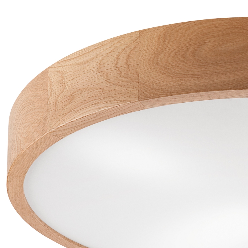 Stropna svetilka OAK 4xE27/60W/230V ø 57 cm hrast