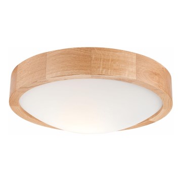 Stropna svetilka OAK SLIM 1xE27/60W/230V hrast ? 27 cm