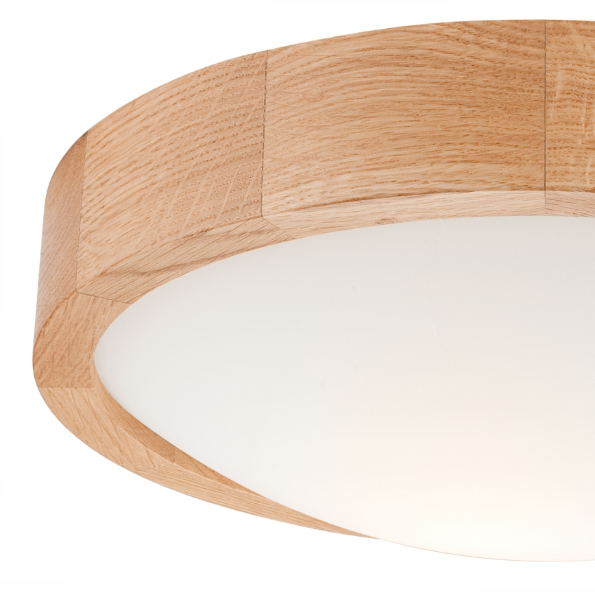 Stropna svetilka OAK SLIM 1xE27/60W/230V hrast ø 27 cm