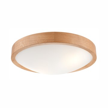 Stropna svetilka OAK SLIM 2xE27/60W/230V hrast ? 37 cm