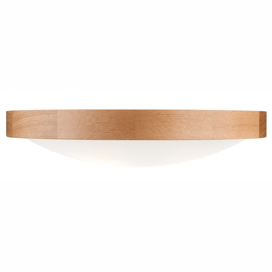 Stropna svetilka OAK SLIM 3×E27/60W/230V hrast ø 47 cm