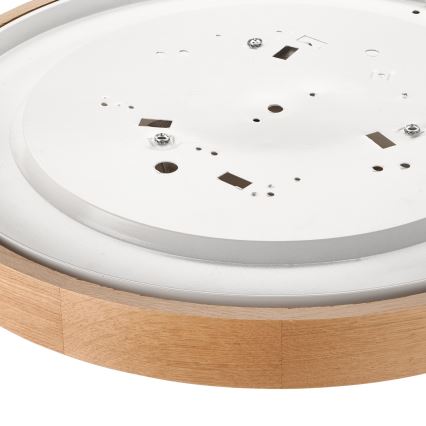 Stropna svetilka OAK SLIM 3×E27/60W/230V hrast ø 47 cm