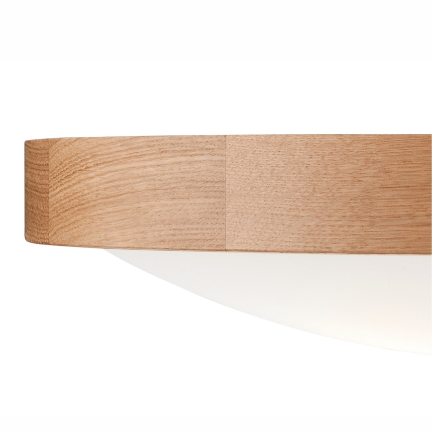 Stropna svetilka OAK SLIM 3×E27/60W/230V hrast ø 47 cm