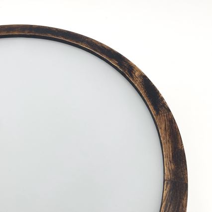 Stropna svetilka OAK SMOKY 1xE27/15W/230V ? 27,5 cm hrast/temno rjava