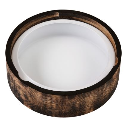 Stropna svetilka za kopalnico OAK SMOKY 2xE27/15W/230V IP54 ? 27,5 cm hrast/rjava