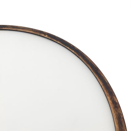 Stropna svetilka OAK SMOKY 3xE27/15W/230V ø 47,5 cm hrast/temno rjava