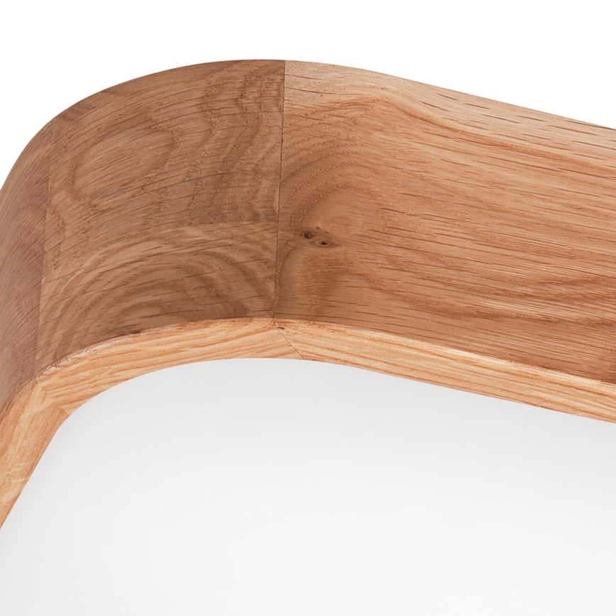 Stropna svetilka OAK SQUARE 4xE27/15W/230V 45x45 cm hrast