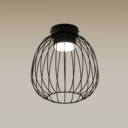 Stropna svetilka OVELLA 1xGX53/10W/230V, premer 25 cm, črna