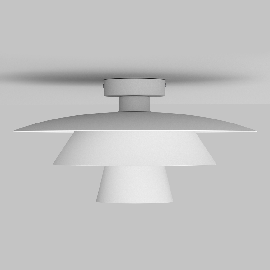 Stropna svetilka PLATO 1xE27/15W/230V, premer 32 cm, bela