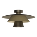 Stropna svetilka PLATO 1xE27/15W/230V premer 32 cm bronzasta